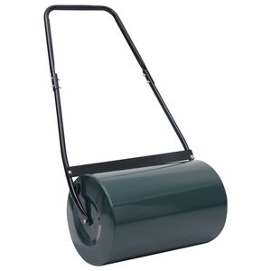 vidaXL zālāja rullis, zaļ&scaron; un melns, 63 cm, 50 L