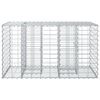 vidaXL Gabions pacelta gulta Sudraba 100 x 60 x 55 cm Cinkots tērauds