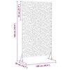 vidaXL Privātuma ekrāns Pelēka 100 x 50 x 180 cm Novecināts tērauds