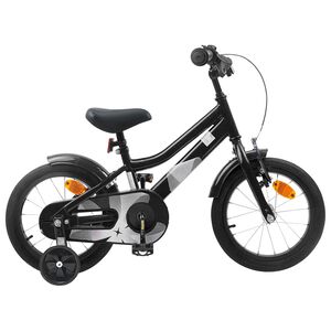 vidaXL Bērnu Velosipēds 12 Collas no 2-4 gadiem Melns