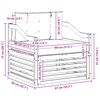 vidaXL Āra dīvānu komplekts Cietā akācijas koks Dabiska