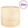 vidaXL virve, 8 mm, 25 m, 100% sizals