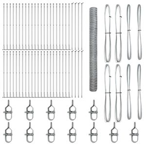 vidaXL Žoga āķis Sudraba