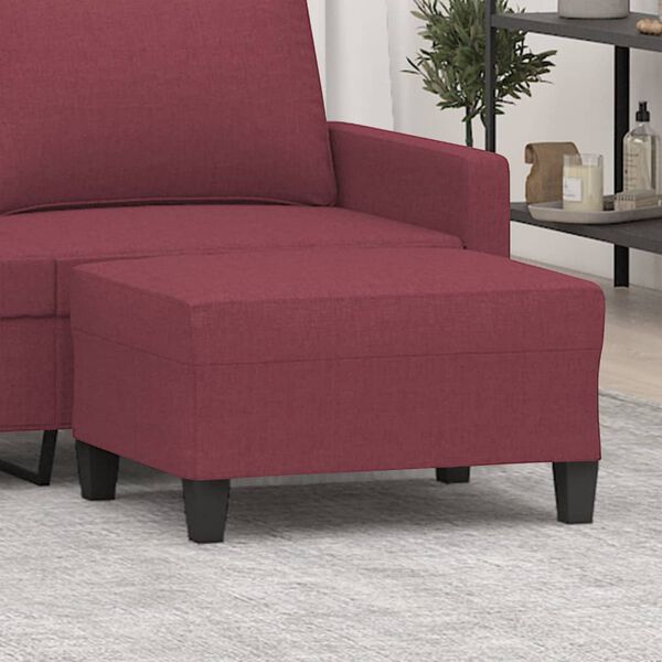 vidaXL kājsoliņ&scaron;, 70x55x41 cm, vīnsarkans audums