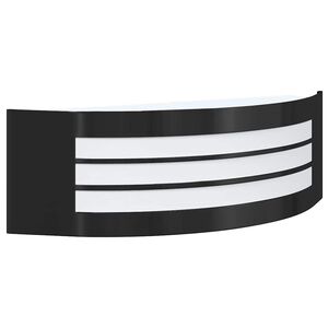 vidaXL Āra sienas gaisma Melns 32 x 10 x 10 cm