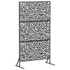 vidaXL Privātuma ekrāns 100 x 50 x 180 cm Tērauds Melns