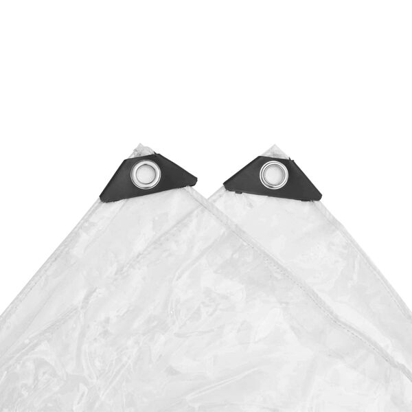 vidaXL Telts Caurspīdīgs 4 x 12 m PVC