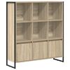 vidaXL Grāmatplaukts 99,5 x 30 x 108 cm Inženierijas koks Sonoma
