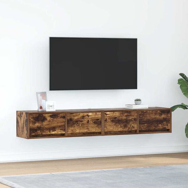 vidaXL TV skapī&scaron;i, 2 gab., 80x31x25,5 cm, inženierijas koks
