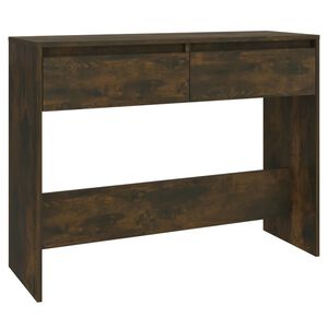 vidaXL konsoles galdiņ&scaron;, koka krāsa, 100x35x76,5 cm, inženierijas koks
