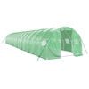 vidaXL siltumnīca ar tērauda rāmi, zaļa, 48 m&sup2;, 16x3x2 m