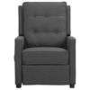 vidaXL masāžas krēsls, paceļams, tum&scaron;i pelēks audums
