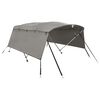 vidaXL četruloku motorlaivas jumts ar sānu sienām, 243x(170-182)x137cm
