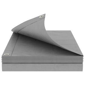 vidaXL Pārklājs ar acīm Gai&scaron;i pelēka 2 x 3 m 180 gsm PE