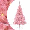 vidaXL Mākslīgais LED Ziemassvētku eglīte su 150 LED Rozā 150 cm PVC