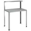 vidaXL Podu galds 60 x 50 x 104 cm Cinkota tērauda Sudraba