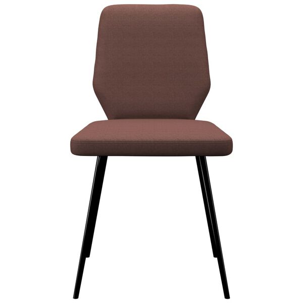 vidaXL virtuves krēsli, 2 gab., brūns audums