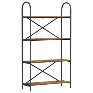 vidaXL Grāmatu plaukts 4 līmeņi 80 x 30 x 146 cm Inženierijas koks
