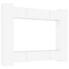 vidaXL 8-daļīgs TV skapī&scaron;u komplekts, balts, inženierijas koks
