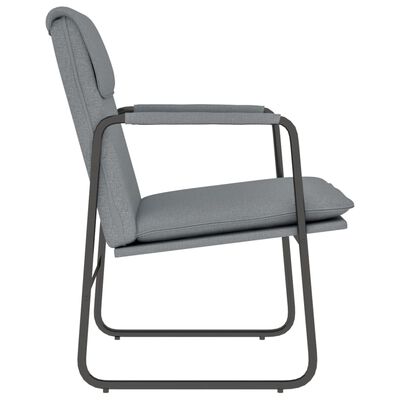 vidaXL atpūtas krēsls, gaiši pelēks, 55x64x80 cm, audums