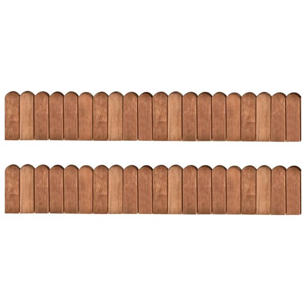 vidaXL dārza apmales, 2 gab., 120 cm, impregnēts priedes koks