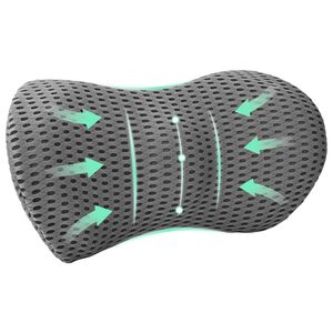 vidaXL Muguras spilvens Pelēks Atmiņas putas 47,5 x 23 x 12 cm
