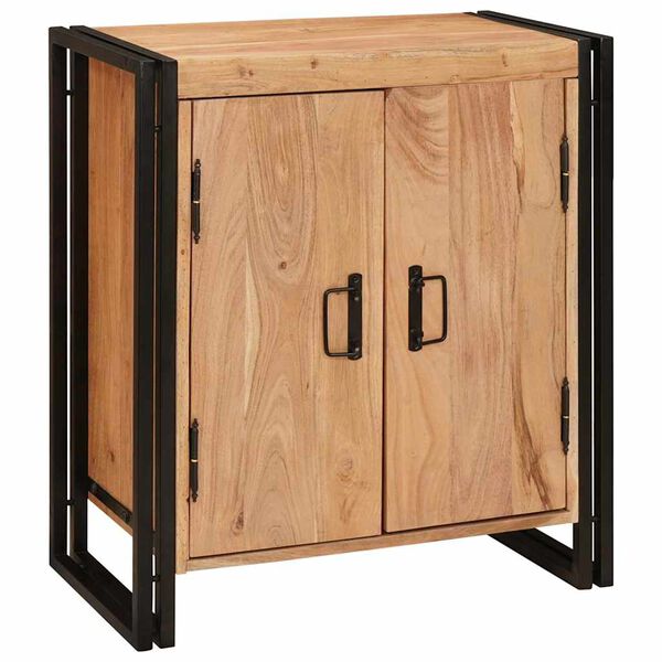 vidaXL Nakts skapītis Brūna 38 x 33 x 58 cm akācijas masīvkoks