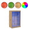 vidaXL LED sānu galds Artisānā ozols 60,5 x 37 x 100 cm