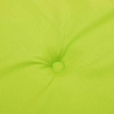 vidaXL dārza sola matracis, 120x50x3 cm, audums, spilgti zaļš