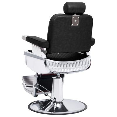 vidaXL frizieru krēsls, 68x69x116 cm, melna mākslīgā āda