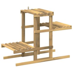 vidaXL Augu statīvs Balts 82 x 36 x 60 cm Cietā akācijas koks