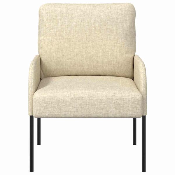 vidaXL Dīvāni ar spilvenu 55cm Krēmkrāsa Saplāksnis