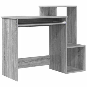 vidaXL Galds Pelēks Sonoma 106 x 41 x 88.5 cm Inženierijas koks