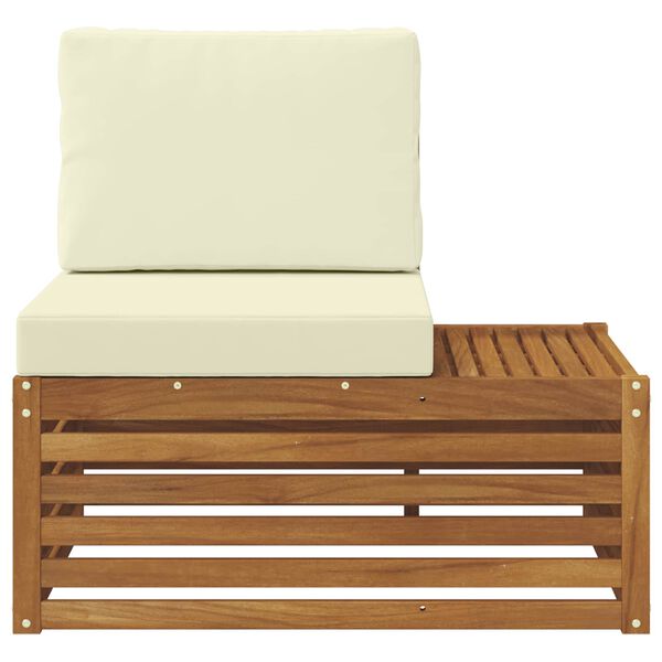 vidaXL Āra gals dīvāns Dabiska 91 x 63 x 73 cm Cietā akācijas koks