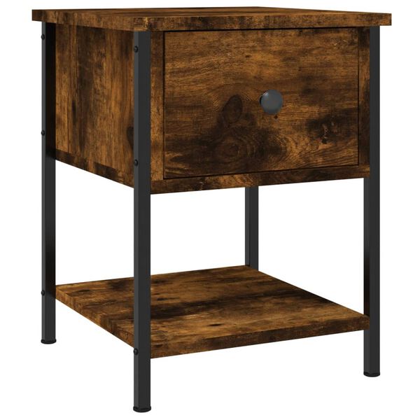 vidaXL naktsskapī&scaron;i, 2 gb., ozolkoka, 34x35,5x45 cm, inženierijas koks