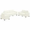 vidaXL Dīvānu komplekts 3 pcs Krēmkrāsa 221 x 80 x 80 cm Samts