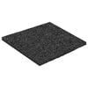 vidaXL Gumijas granulu terases paklājs Melns 9 x 9 x 0,3 cm Gumija