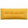 vidaXL Atpakaļ spilvens Gai&scaron;i dzeltena 120 x 50 cm Korduroja audums