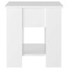 vidaXL kafijas galdiņ&scaron;, spīdīgi balts, 101x49x52 cm, inženierijas koks