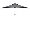 vidaXL Dārza parasols Antracīts 294 x 150 x 223 cm audums