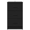 vidaXL Nakts skapītis Melna 38 x 38 x 66 cm Inženierijas koks