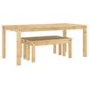 vidaXL 3-daļīgs pusdienu mēbeļu komplekts PANAMA, priedes koks