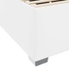 vidaXL Gultas rāmis ar matraci Balts 100 x 200 cm audums