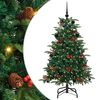 vidaXL Mākslīgā Ziemassvētku eglīte su 150 LED ar statīvu Zaļa 150 cm