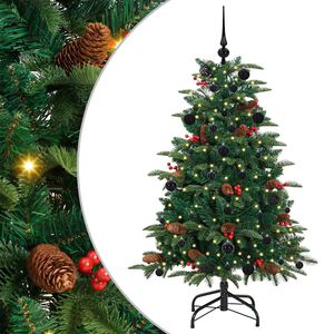 vidaXL Mākslīgā Ziemassvētku eglīte su 150 LED ar statīvu Zaļa 150 cm