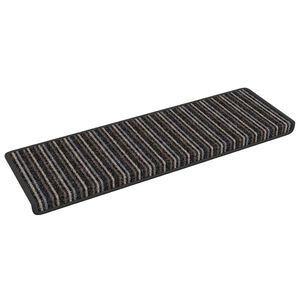 vidaXL Pa&scaron;līmējo&scaron;i paklāji kāpnēm 15 gab. 65 x 21 x 4 cm Non-Slip