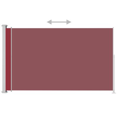 vidaXL izvelkama sānu markīze, 200x300 cm, sarkana