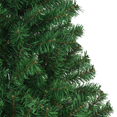 vidaXL mākslīgā Ziemassvētku egle, biezi zari, zaļa, 180 cm, PVC