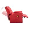 vidaXL masāžas krēsls, sarkana mākslīgā āda