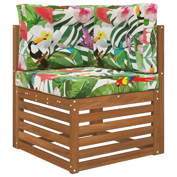 vidaXL Āra dīvāna spilvens 3 pcs krāsains Poliesters